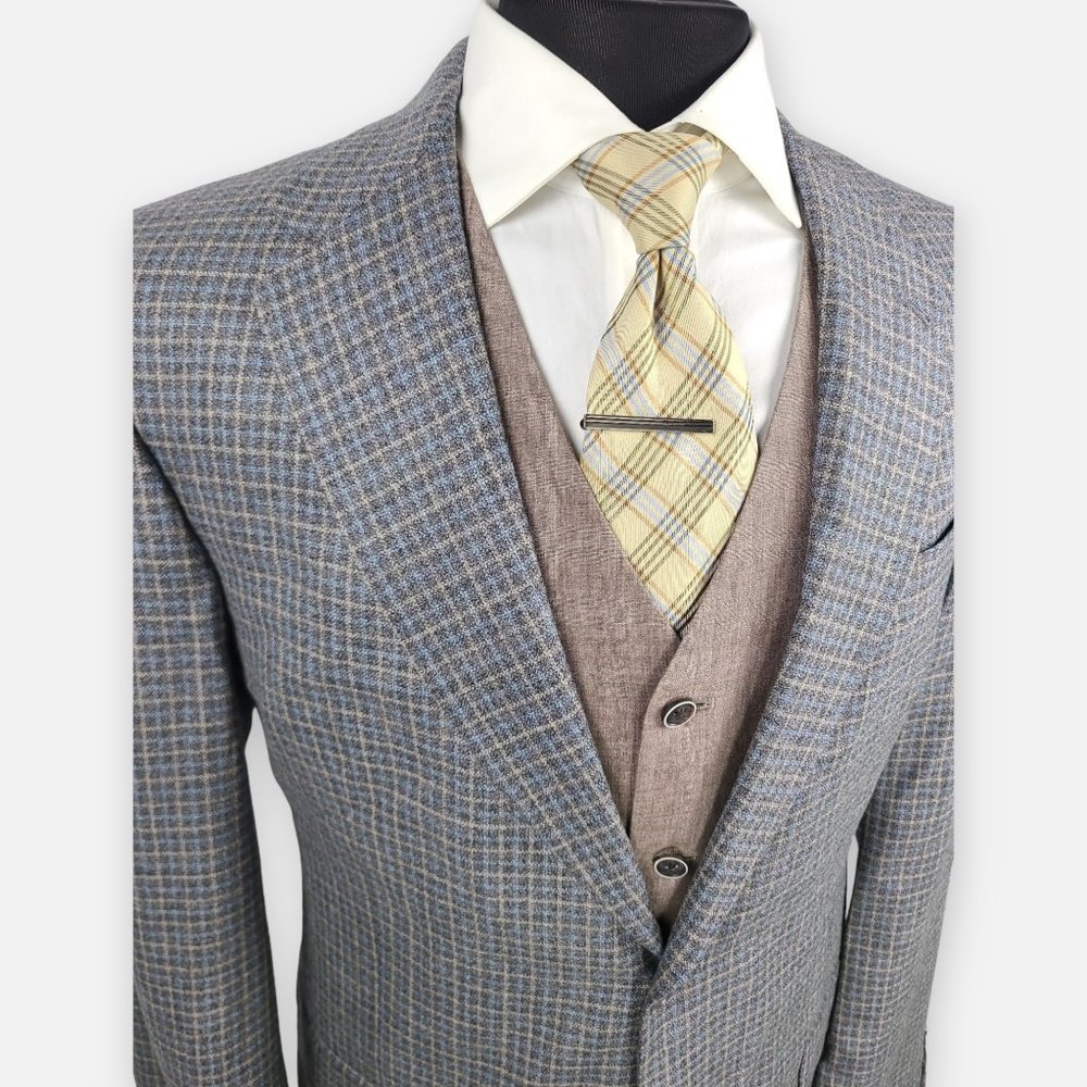 Hart Schaffner Marx Mini Check Sports Coat Blazer 41L